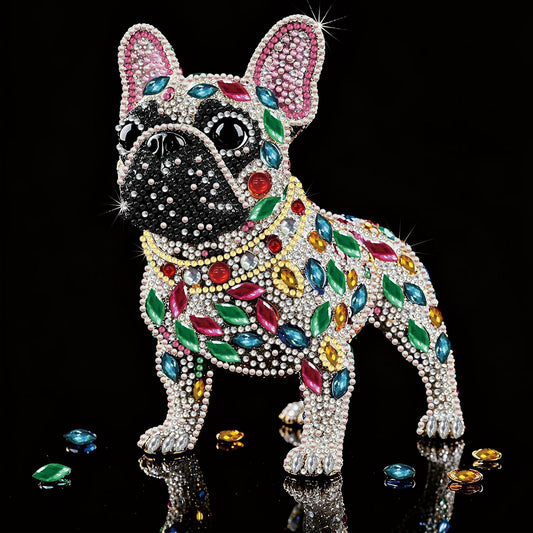 Frenchie Special Shape Diamond Art Kit with Crystal Gems