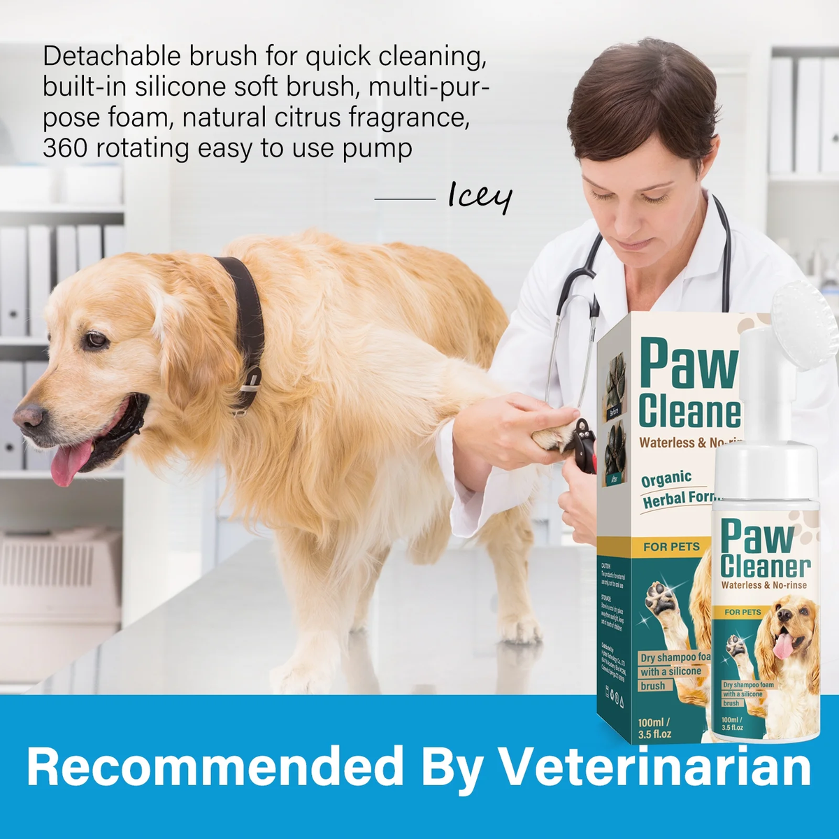 Foam Paw Cleaner for Dogs & Cats